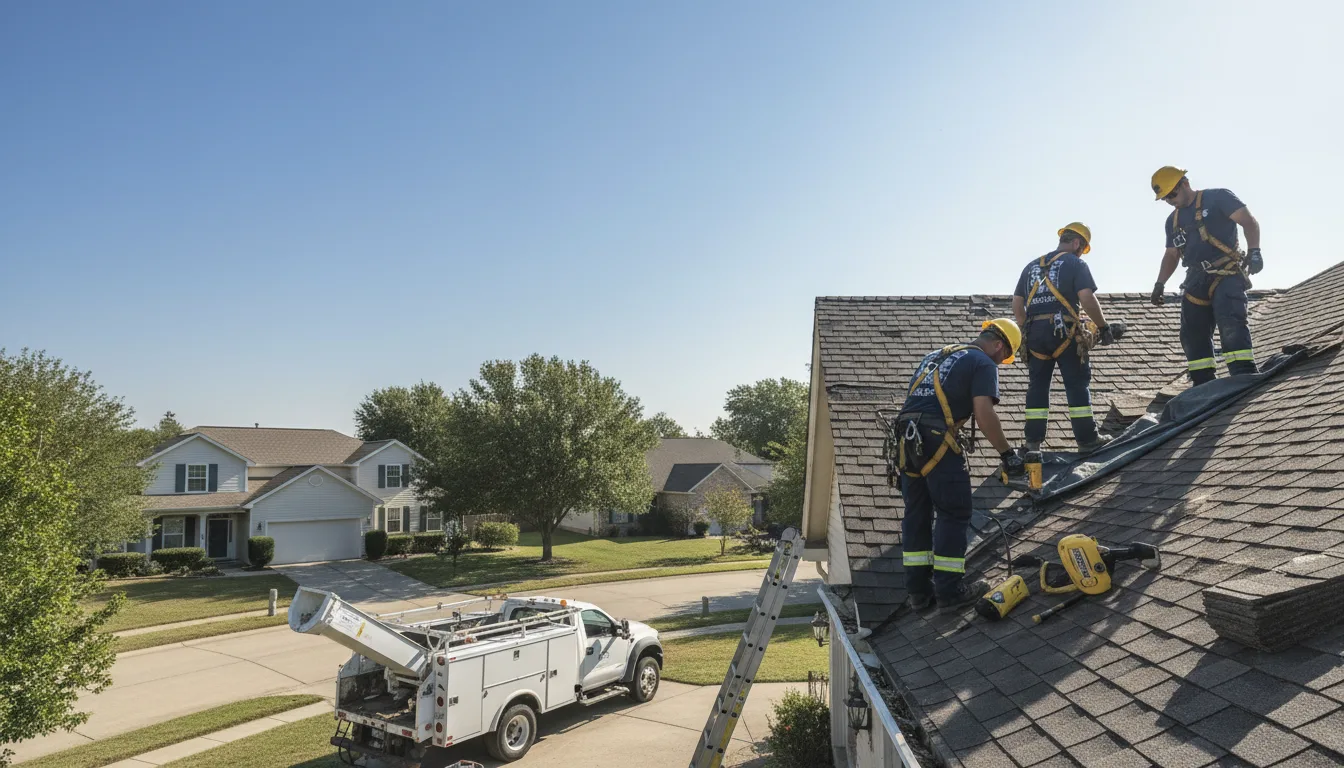 Wind Damage Roof Repair in Lake City, PA
